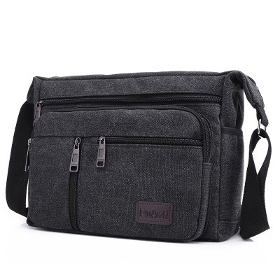 Bolsa de Lona para Hombre - Morral Horizontal de Hombro - Image 2