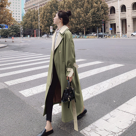 Chaqueta Cortaviento Larga Oversize para Mujer - Estilo Casual