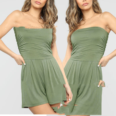 Jumpsuit Cómodo con Escote Envolvente para Casa - Image 9