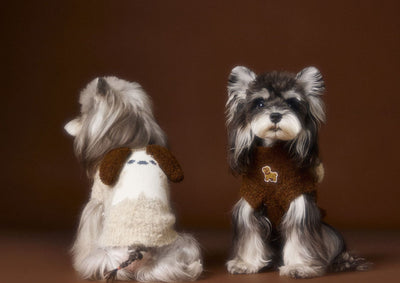 Chaleco Tejido para Perros Schnauzer y Bichón - Diseño 3D con Orejas - Image 23
