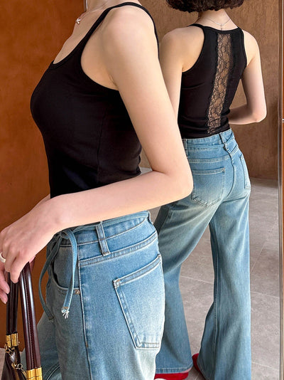 Bolso Bandolera Minimalista con Espalda Abierta y Detalles de Encaje - Image 11