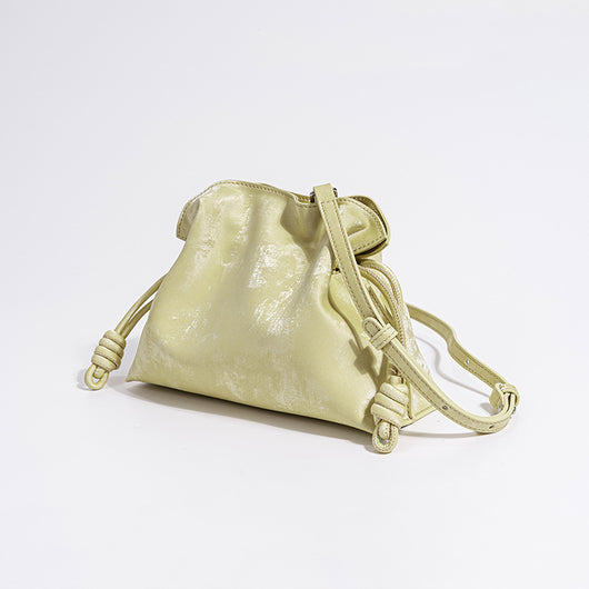 Bolsa de la Suerte con Cordón de Satén y Cuero Genuino - Image 7