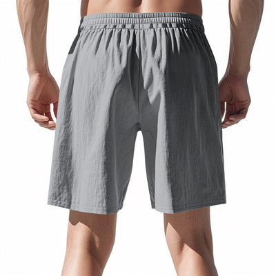 Shorts de Lino Sueltos para Hombre - Estilo Playa Casual Lavado - Image 20