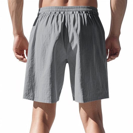 Shorts de Lino Sueltos para Hombre - Estilo Playa Casual Lavado - Image 20