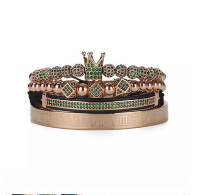Pulsera Trenzada Poligonal con Letras Romanas - Image 7