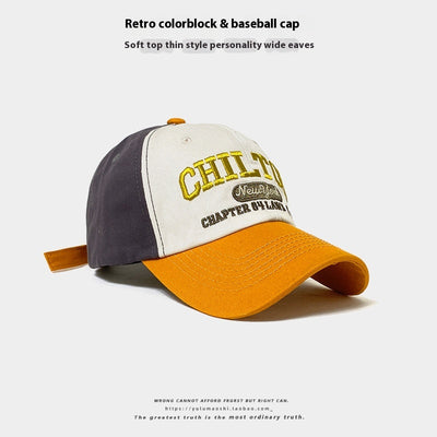 Gorra de Béisbol Retro con Combinación de Colores para Bebé - Protección Solar Verano - Image 11