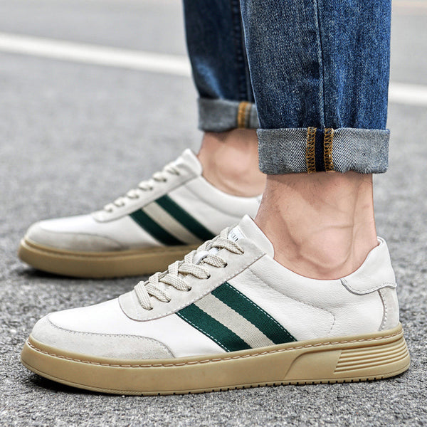 Zapatos Casuales para Hombre de Cuero Genuino con Cordones