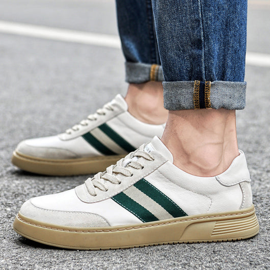 Zapatos Casuales para Hombre de Cuero Genuino con Cordones