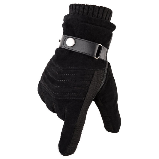 Guantes de Cuero Cálidos Impermeables para Motocicleta - Image 11