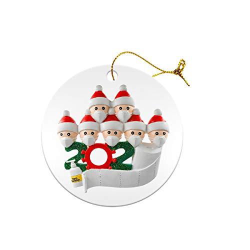 Adorno Navideño de Madera - Muñeco de Nieve Colgante