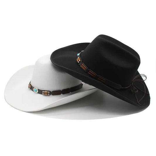Conjunto Western: Gorro de Lana Turquesa, Cinturón y Denim Auténtico