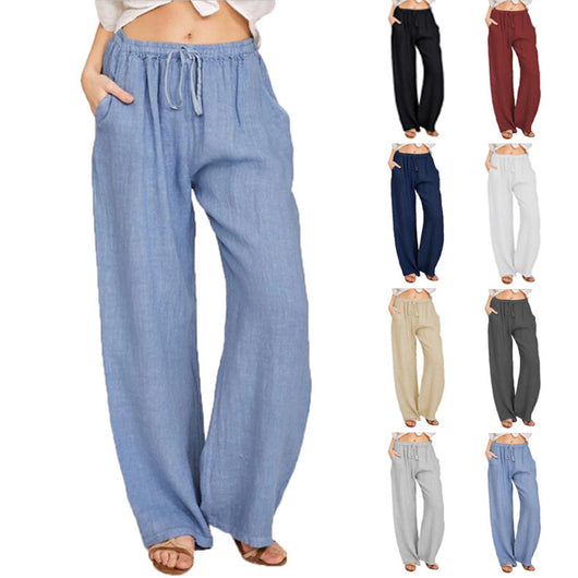 Pantalones Sueltos Casuales Talla Grande para Mujer