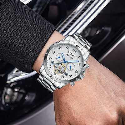 Reloj Mecánico Automático con Calendario Perpetuo para Hombre - Image 9