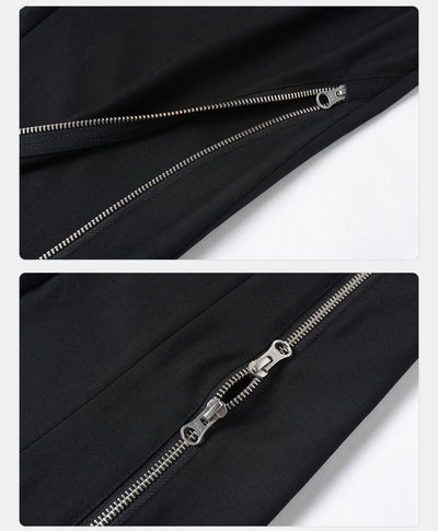 Pantalón Flare Slim Fit con Doble Cierre y Abertura Lateral - Image 15