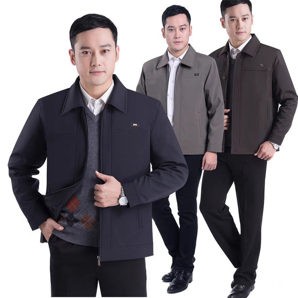 Chaqueta Casual de Otoño para Hombre Maduro