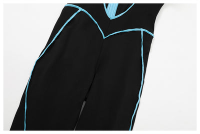 Jumpsuit Deportivo con Espalda Abierta y Detalles en Contraste - Image 9