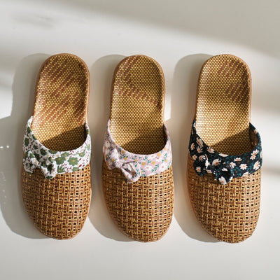 Pantuflas de Lino y Pasto para Mujer - Antideslizantes para Casa - Image 14