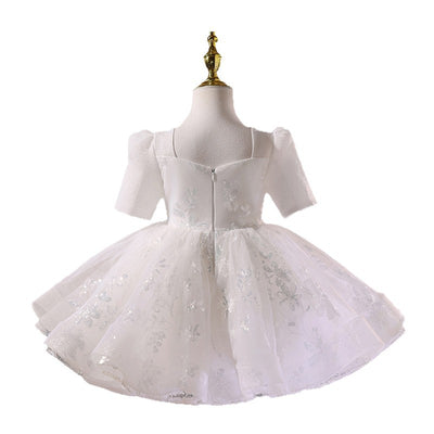 Vestido de Fiesta Infantil con Flores para Damas de Honor - Image 5