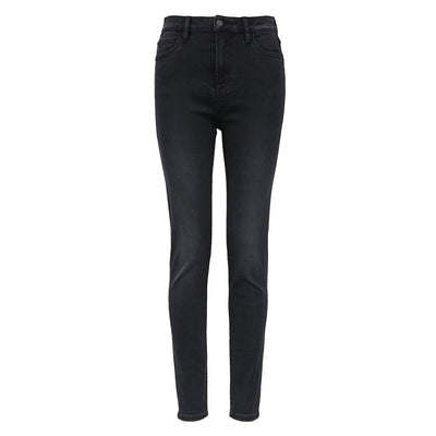 Jeans Skinny Negros de Algodón Elástico para Mujer - Image 8