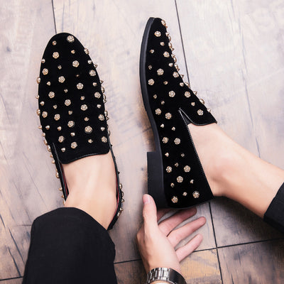 Zapatos Casuales de Gamuza Nobuk Talla Grande con Tachuelas - Image 12