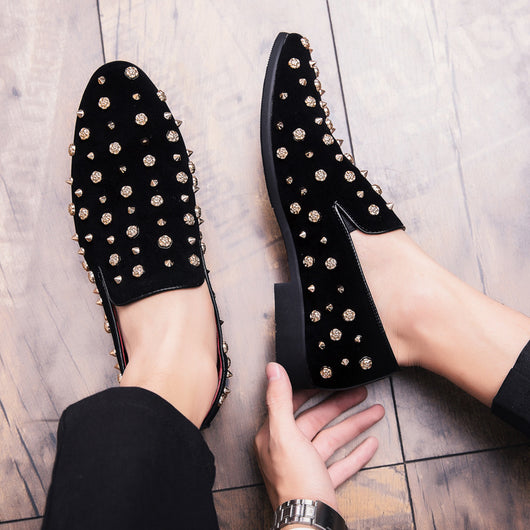 Zapatos Casuales de Gamuza Nobuk Talla Grande con Tachuelas - Image 12
