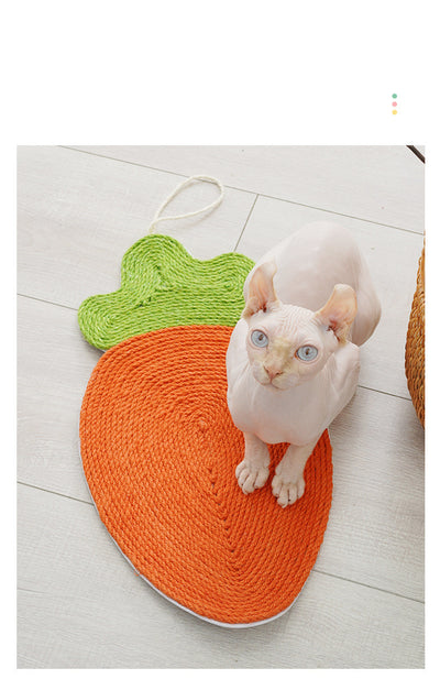 Tapete Refrescante de Lino para Gatos con Tabla Rascadora de Sisal - Image 9
