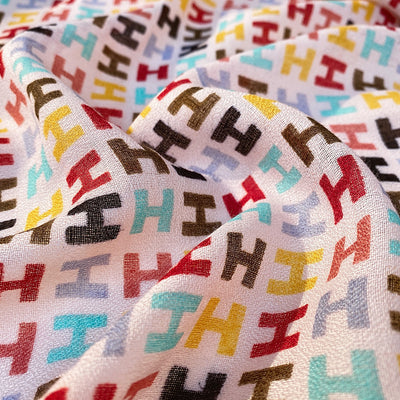 Pañuelo de Seda Estampado para Mujer - Algodón y Lino - Image 8