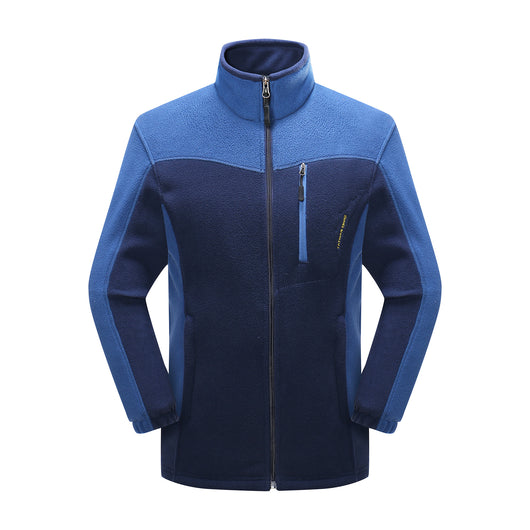 Cardigan de Polar Cálido para Parejas con Contraste de Colores - Image 3