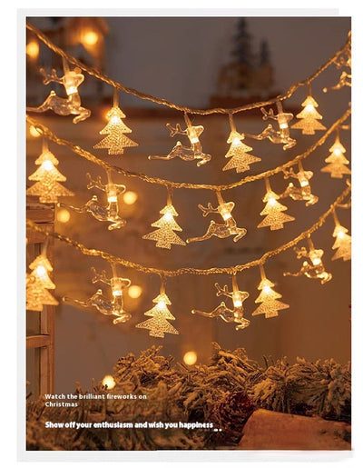 Guirnalda Luminosa Navideña con Renos y Copos de Nieve LED - Image 19