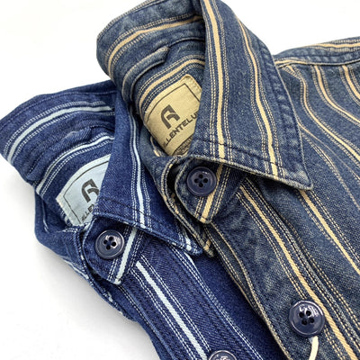 Camisa Denim Retro Japonesa de Algodón para Hombre - Image 2