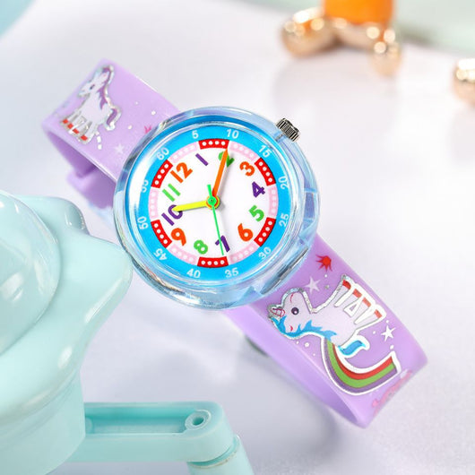 Reloj Infantil de Silicona Transparente con Diseños Adorables - Image 31