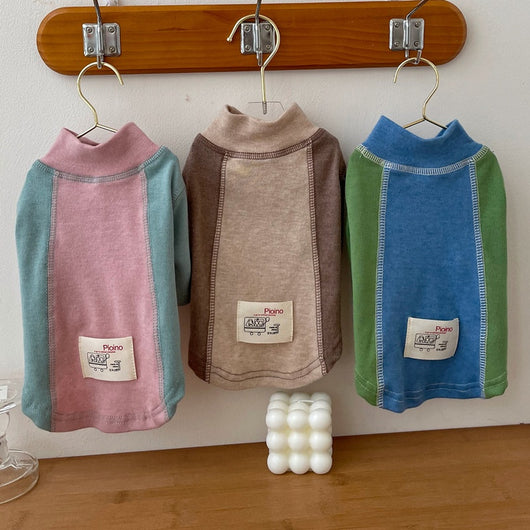 Playera de Algodón para Mascota con Mangas Bicolor - Image 10