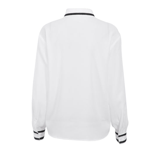 Blusa de Gasa Patchwork en Colores Contrastantes - Image 4