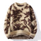 Suéter Holgado Cuello Redondo para Hombre - Tejido Cálido Otoño Invierno