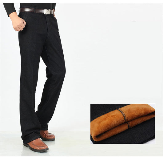 Pantalones Casuales de Cintura Alta con Cashmere y Stretch para Hombre - Image 10