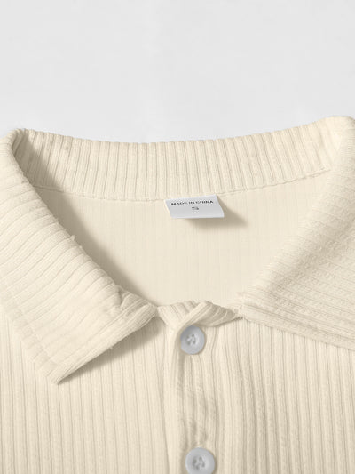 Polo Manga Larga con Cuello Solapa y Botones para Hombre - Image 27
