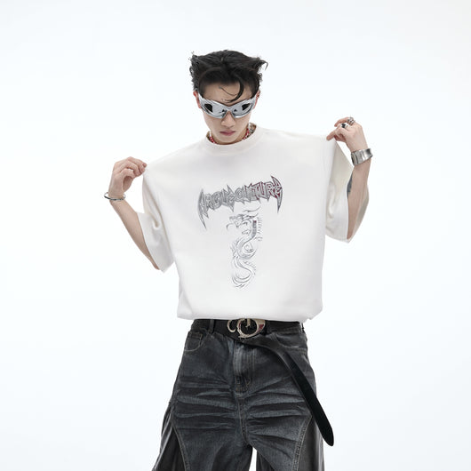 Camiseta Suelta de Cuello Redondo para Verano