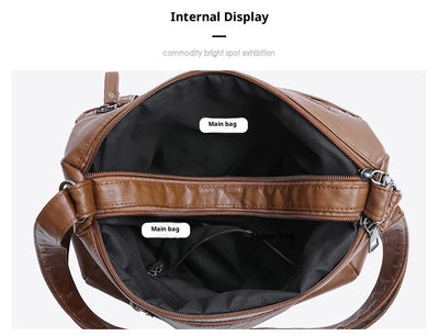 Bolsa Bandolera Multicompartimentos de Gran Capacidad para Mujeres - Image 13