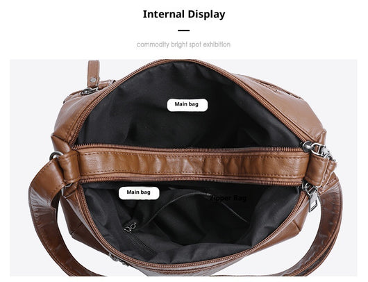 Bolsa Bandolera Multicompartimentos de Gran Capacidad para Mujeres - Image 13