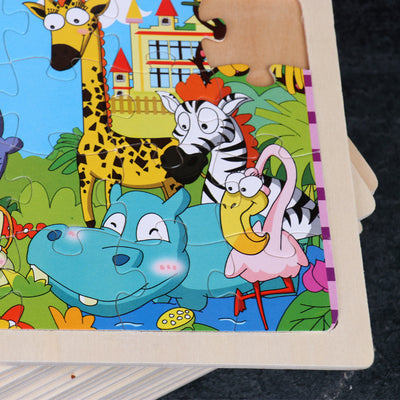 Rompecabezas de Madera Infantil 24 Piezas con Dibujos Animados - Image 18