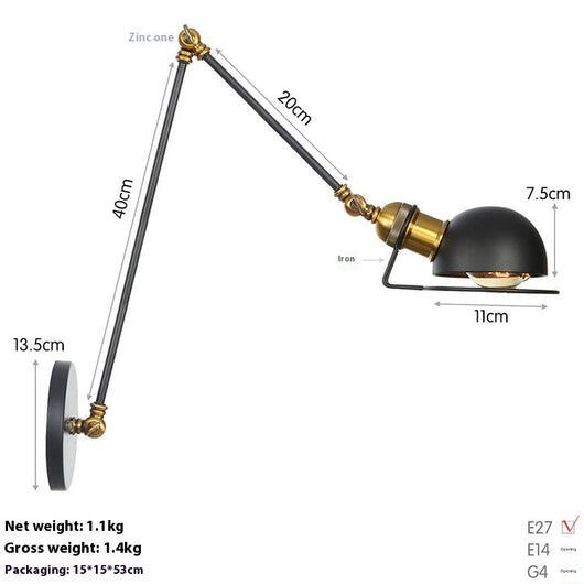 Lámpara LED de Pared Articulada para Estudio y Dormitorio - Image 31