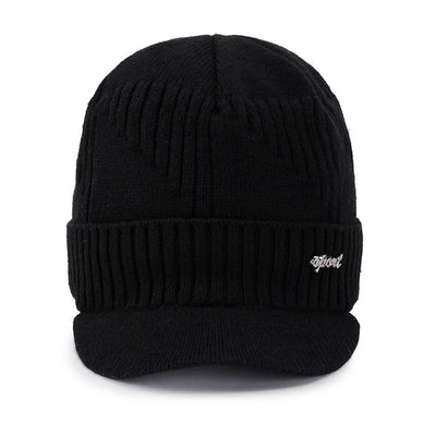 Gorro Tejido de Lana Gruesa con Forro de Algodón para Hombre - Image 3
