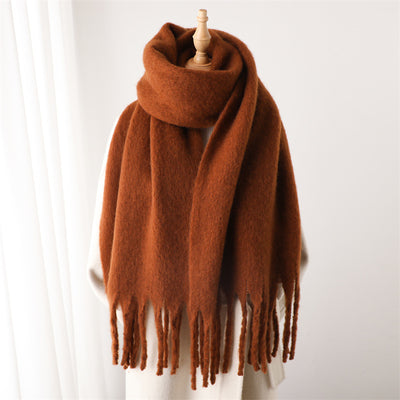 Bufanda Térmica Versátil con Borlas Extendidas para Invierno - Image 24