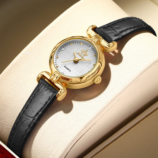 Reloj de Pulsera Retro para Mujer con Correa Elegante - Cuarzo Ligero