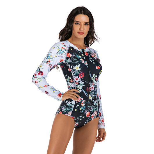 Traje de Baño Térmico de Una Pieza con Mangas Largas para Mujer - Image 4