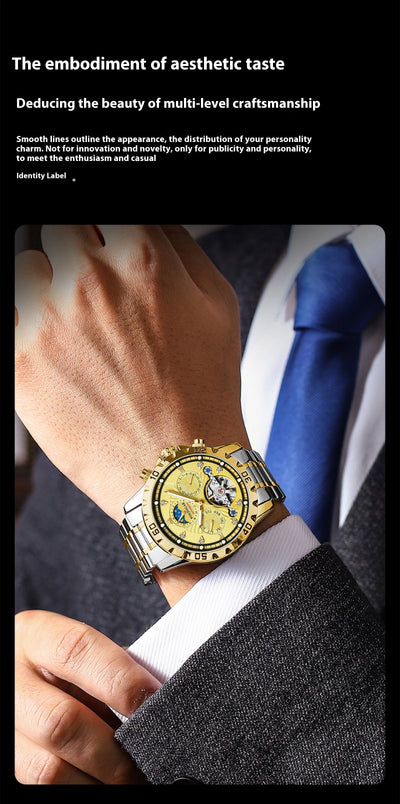 Reloj Mecánico Deportivo Impermeable Multifuncional para Hombre - Image 6