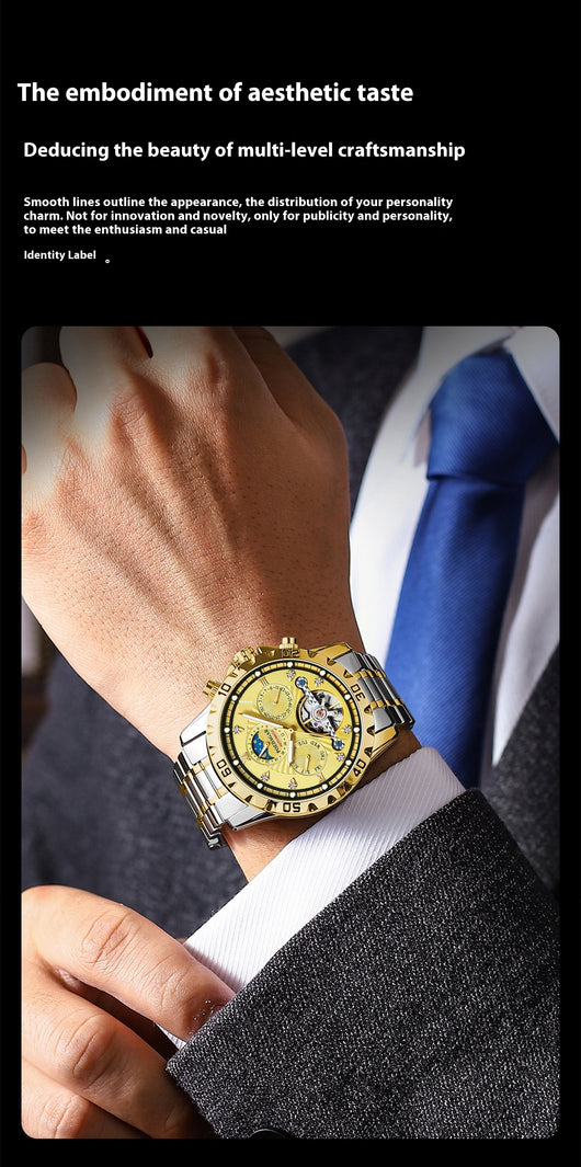 Reloj Mecánico Deportivo Impermeable Multifuncional para Hombre - Image 6
