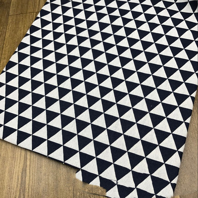 Almohada Decorativa y Cortina de Tela Estampada Algodón y Lino con Patrón Triangular - Image 12