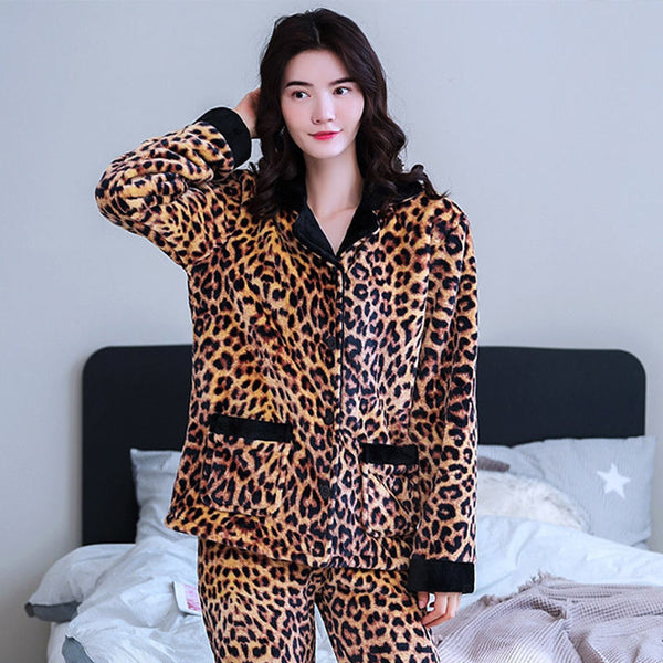 Pijama Térmico de Franela para Mujer - Manga Larga Gruesa - Image 5