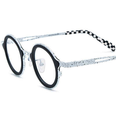 Armazón de Gafas Redondo en Titanio Ensamblado - Image 5